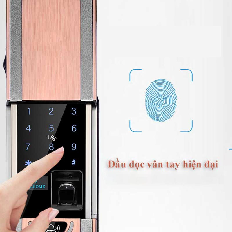 Công nghệ vân tay đa điểm 360 độ trên khóa Kitos C500