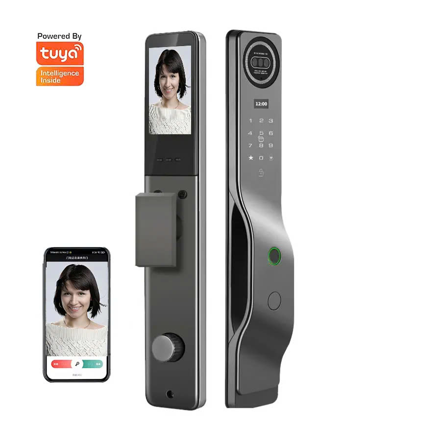 Khóa Vân Tay Cửa Gỗ DR-044 (Face ID)