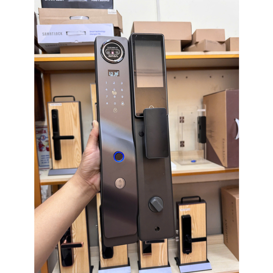 Khóa Vân Tay Cửa Gỗ DR-044 (Face ID) - Image 2