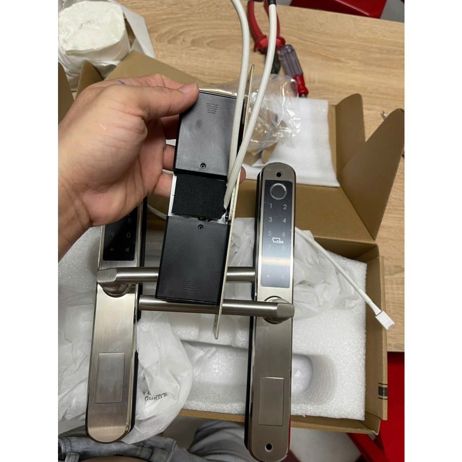 Khóa Thông Minh 2 Mặt Vân Tay Cửa Nhôm DR-004 (SUS 304) - Image 3