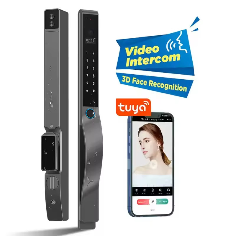 Khóa Vân Tay Cửa Nhôm DR-002 (Face ID) - Image 2