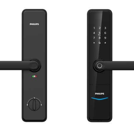 a close-up of a door handle