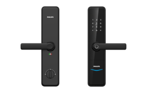 a close-up of a door handle