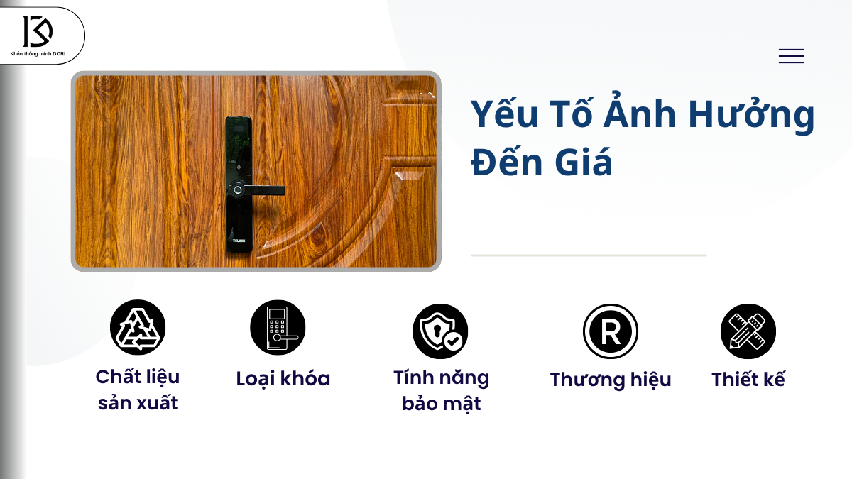 Yếu Tố Ảnh Hưởng Đến Gi&aacute; Ổ Kh&oacute;a Cửa Gỗ Cao Cấp