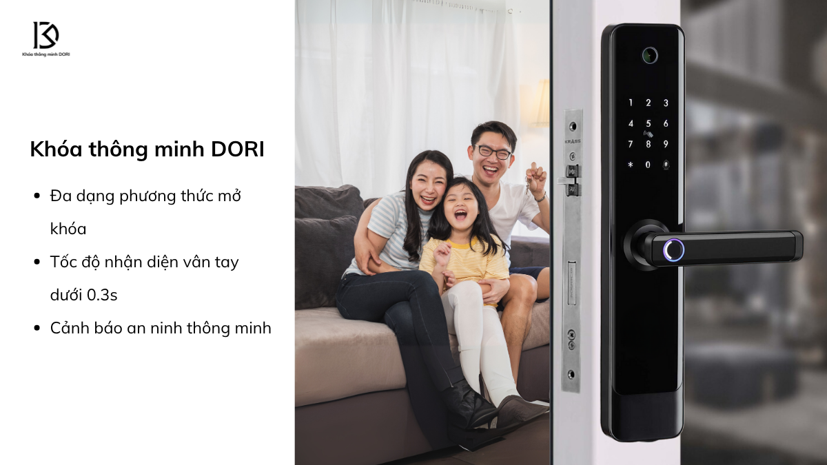 Thương hiêu khóa cửa nhôm kính Dori